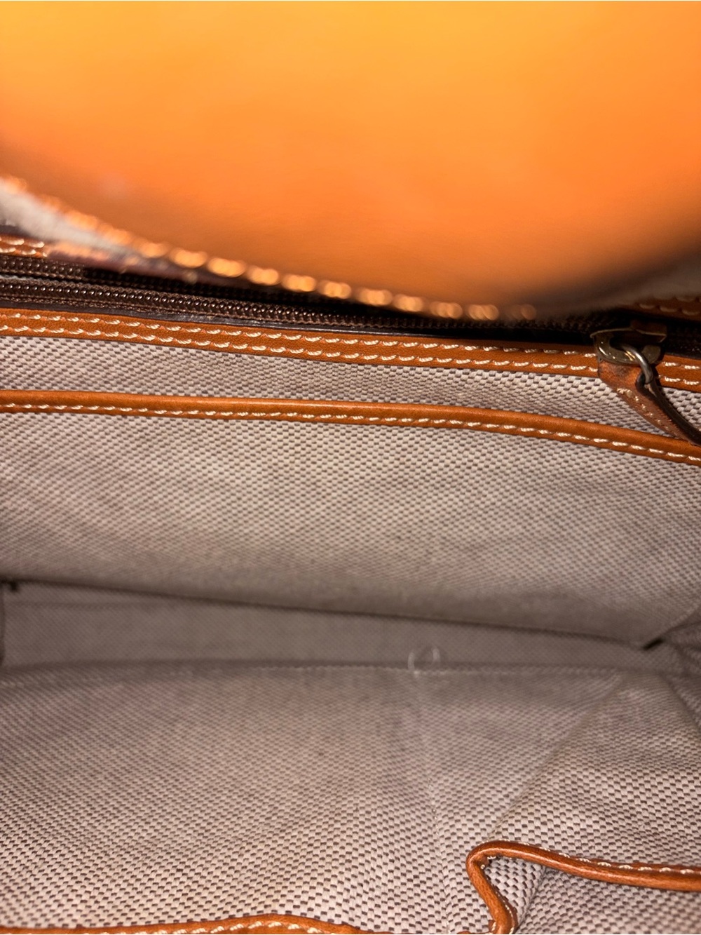 Dooney & Bourke Chestnut Brown Leather Shoulder Tote - Picture 8 of 10